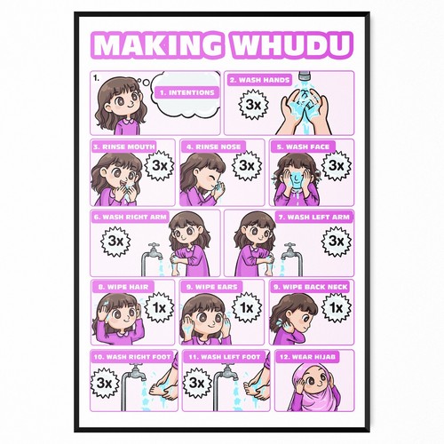 Poster grafico wudu - poster,