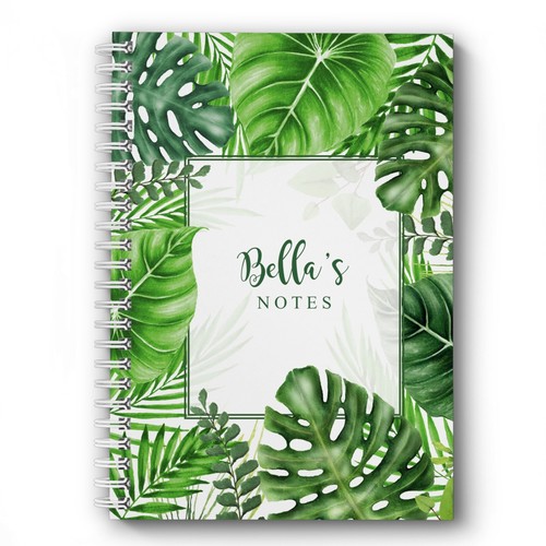 Quaderno personalizzato foglia