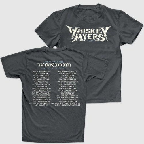 Maglietta whiskey myers born - maglietta,
